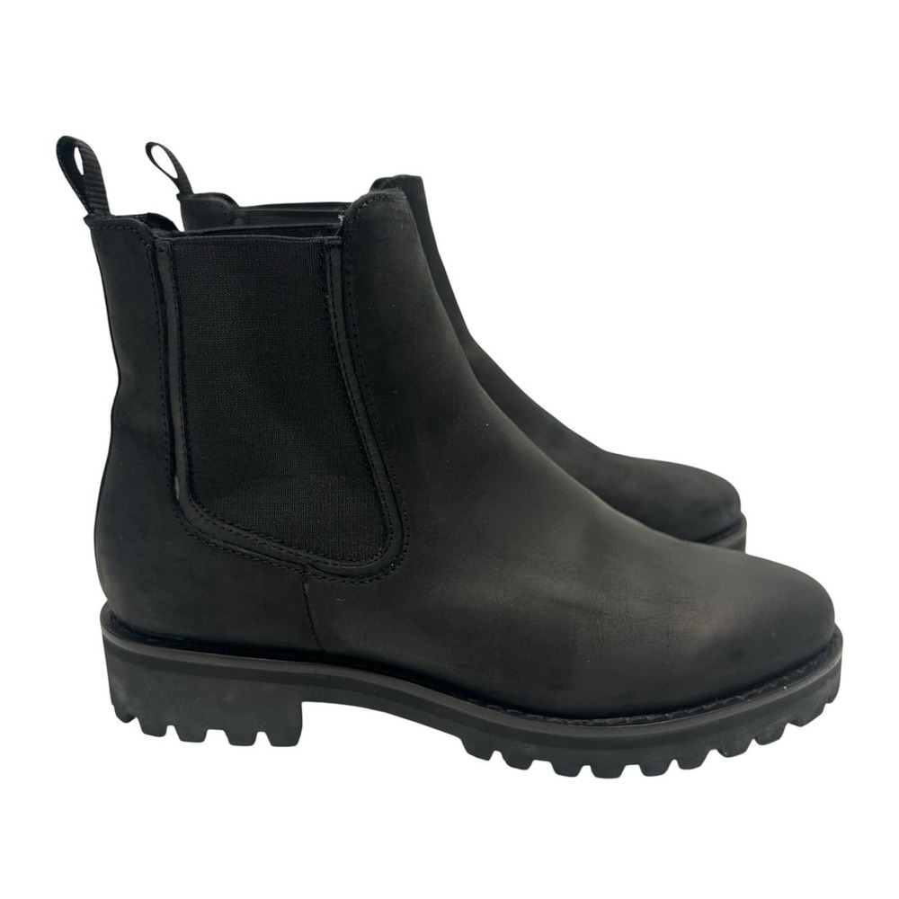 Thursday Boot Co Everyday Legend Chelsea Boots Matte Black Leather Womens 8 US